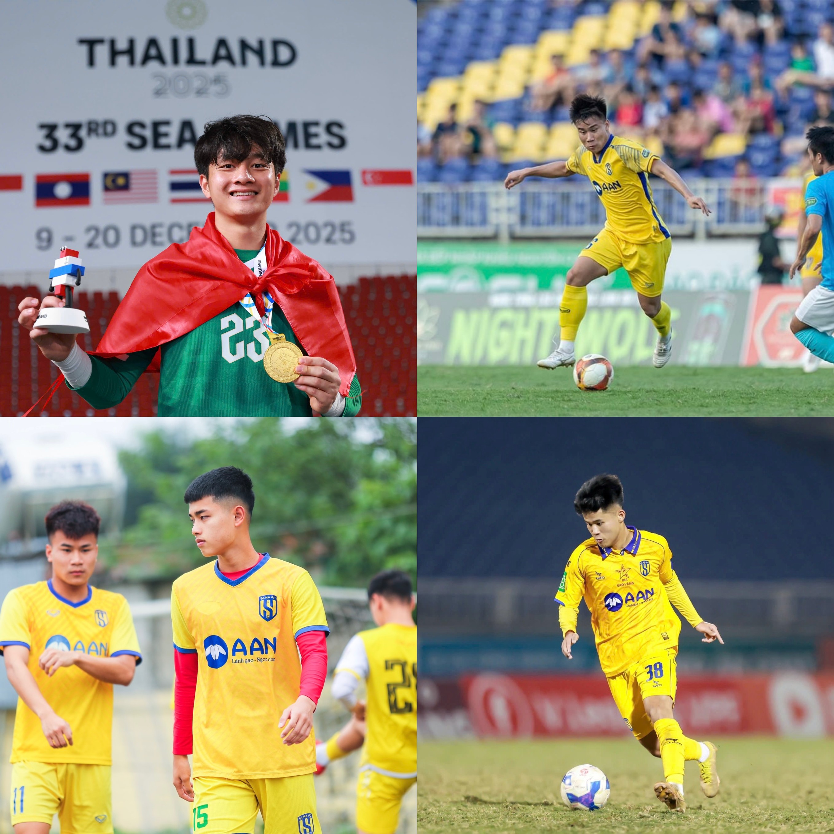 Loạt sao trẻ xứ Nghệ được triệu tập lên U23 Việt Nam