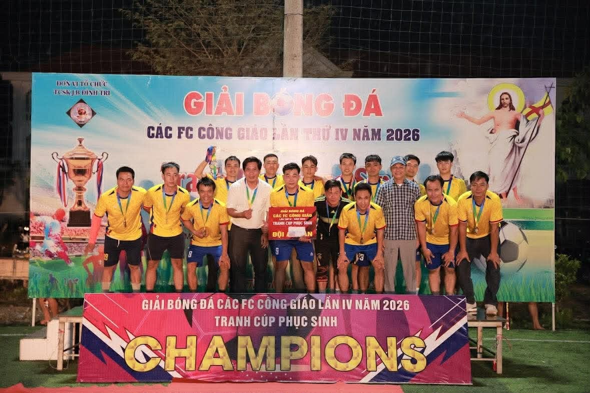 Giải FC Công Giáo 2026 khép lại với dấu ấn đặc biệt