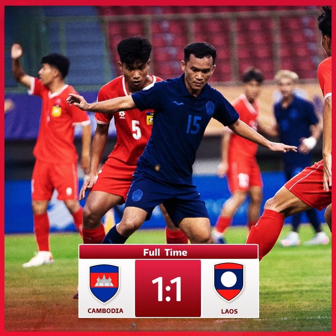 Kết quả U23 Đông Nam Á: Lào và U23 Campuchia bất phân thắng bại, tuyển Việt Nam hưởng lợi