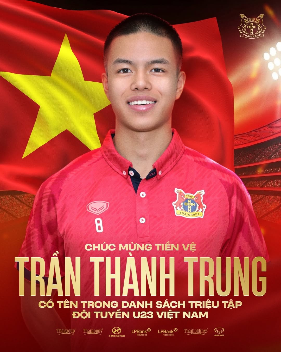 Tiền vệ Việt kiều Chung Nguyen Do chính thức khoác áo U23 Việt Nam