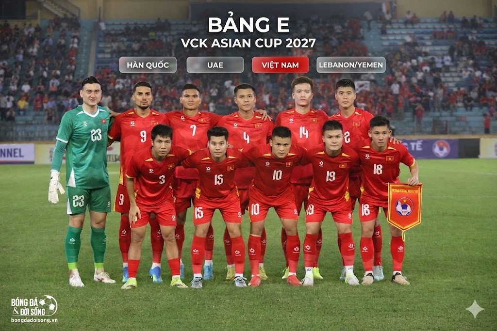 ĐT Việt Nam rơi vào bảng đấu khó ở Asian Cup 2027
