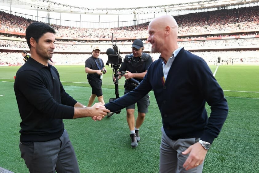 Mikrl Arteta: "Ten Hag là HLV xuất sắc, mong anh ấy có thêm thời gian tại MU"