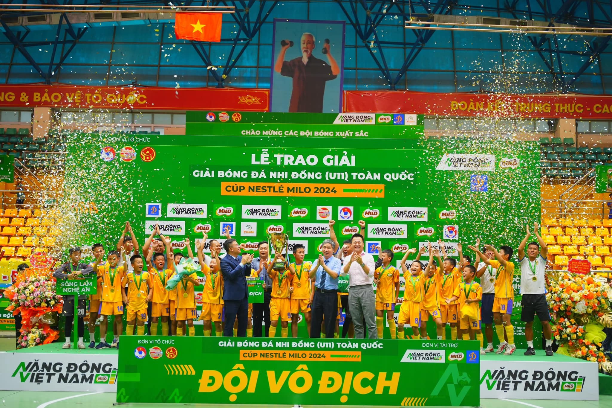 Gian lận tuổi, Sông Lam Nghệ An bị tước chức vô địch U11 toàn quốc 2024