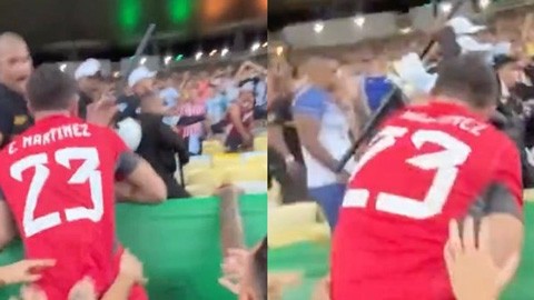 Emi Martinez đòi tẩn nhau với cảnh sát để bảo vệ CĐV Argentina