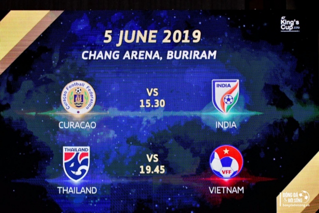 Lịch thi đấu King's Cup 2019