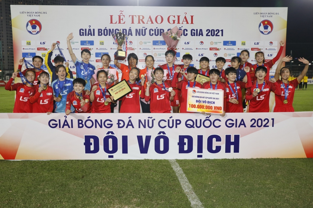 TP Hồ Chí Minh I lần thứ hai liên tiếp vô địch Giải bóng đá Nữ Cúp QG