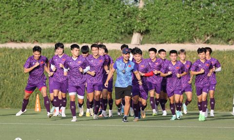 U23 Việt Nam tập đá 11m, trước trận đấu với U23 Iraq