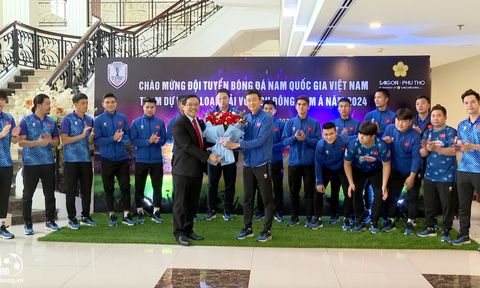 Đội tuyển Việt Nam đến Phú Thọ chuẩn bị cho ASEAN Cup 2024