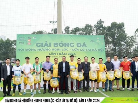Tưng bừng Lễ khai mạc giải bóng đá Hội đồng hương Nghi Lộc - Cửa Lò tại Hà Nội