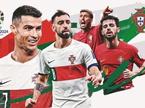 Đội tuyển Bồ Đào Nha đã công bố danh sách cầu thủ tham dự EURO 2024: Cristiano Ronaldo dẫn dắt hàng công.