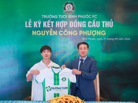 Công Phượng tiết lộ lý do chọn số áo "lạ" tại Bình Phước FC