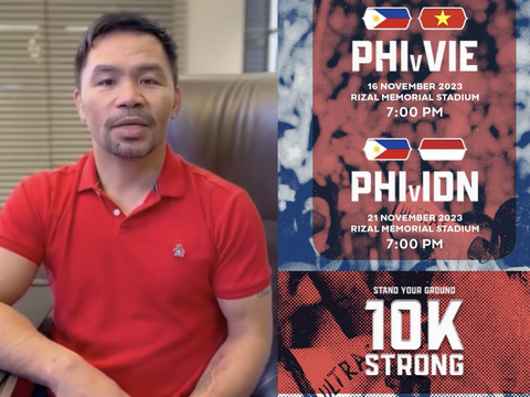 Huyền thoại quyền anh Philippines kêu gọi người dân ủng hộ đội bóng đá nước nhà