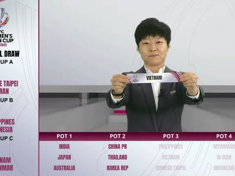 Việt Nam cùng bảng với ĐKVĐ Nhật Bản tại VCK Asian Cup Nữ 2022